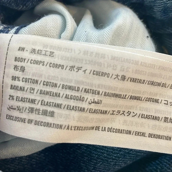 Hollister Ultra High Rise Dad jeans Carpenter Stretch Denim Womens 25 waist (1R) - Picture 9 of 10